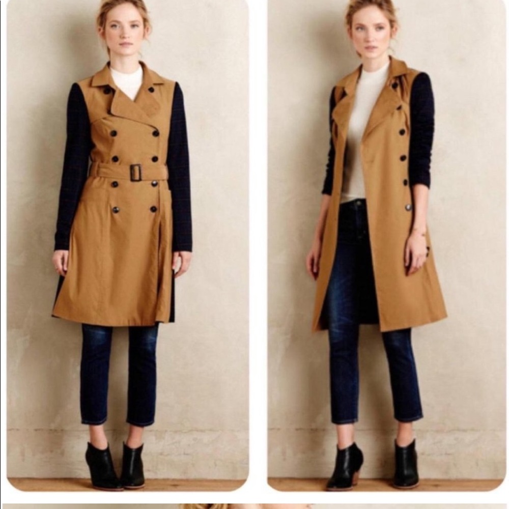 ANTHRO Harlan color block coat